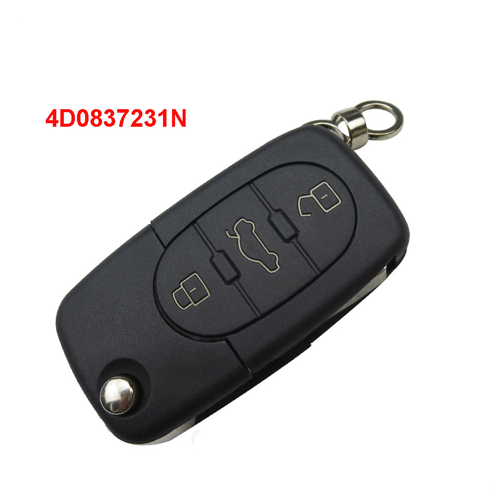 Audi 3 button 433MH 4D0837231N ID48 Chip