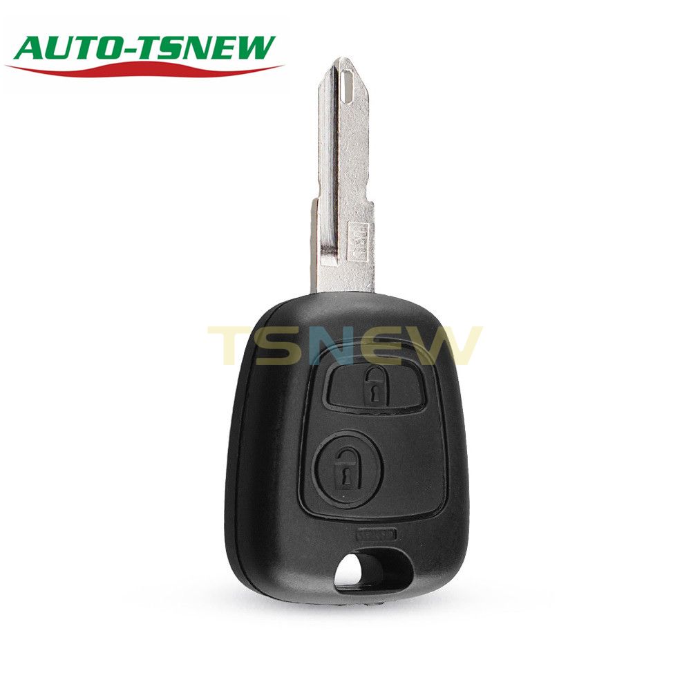 Peugeot 206 2 button remote key blank without logo