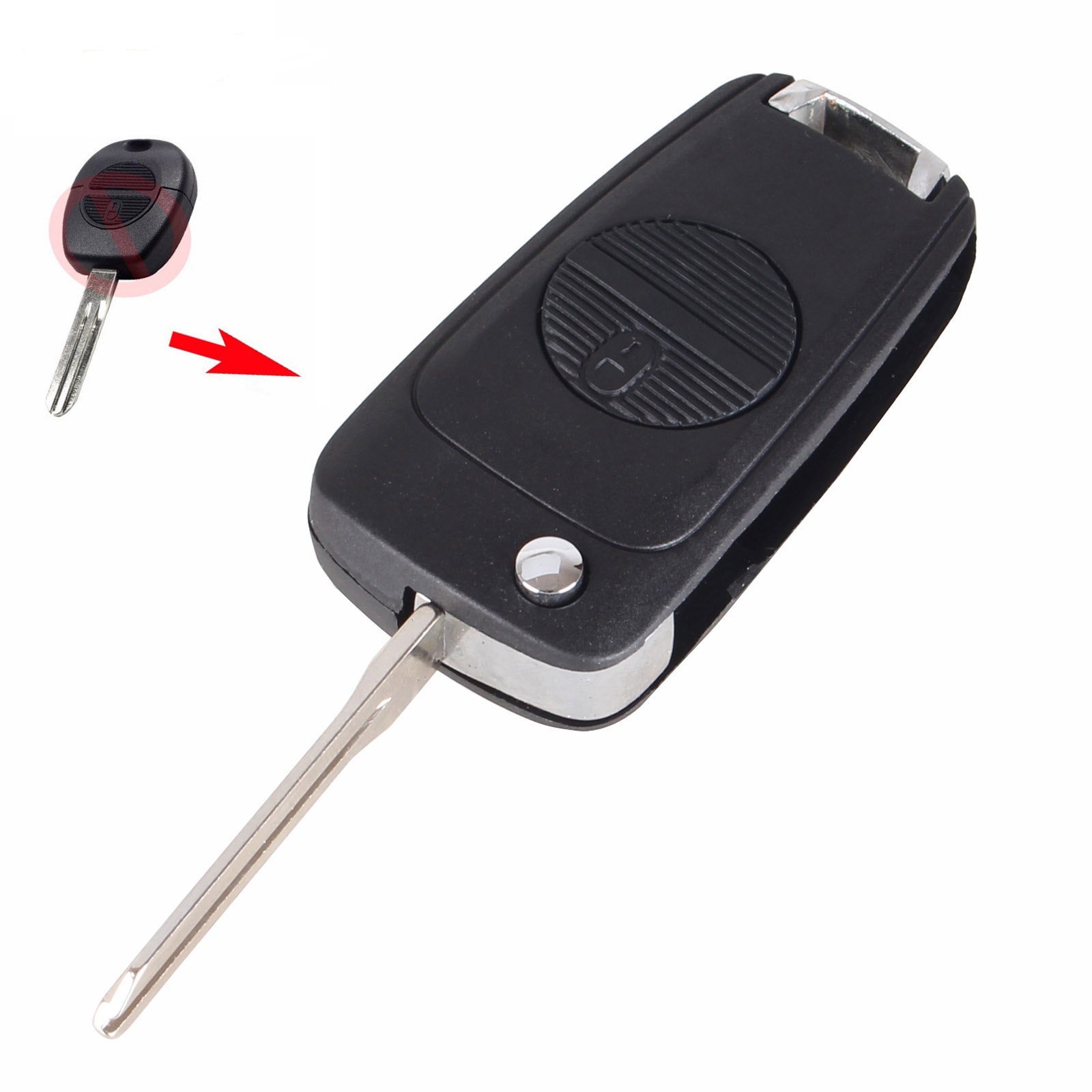 Nissan 2 button modified flip remote key blank
