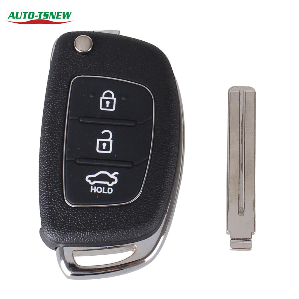 hyundai 3 button remote key blank