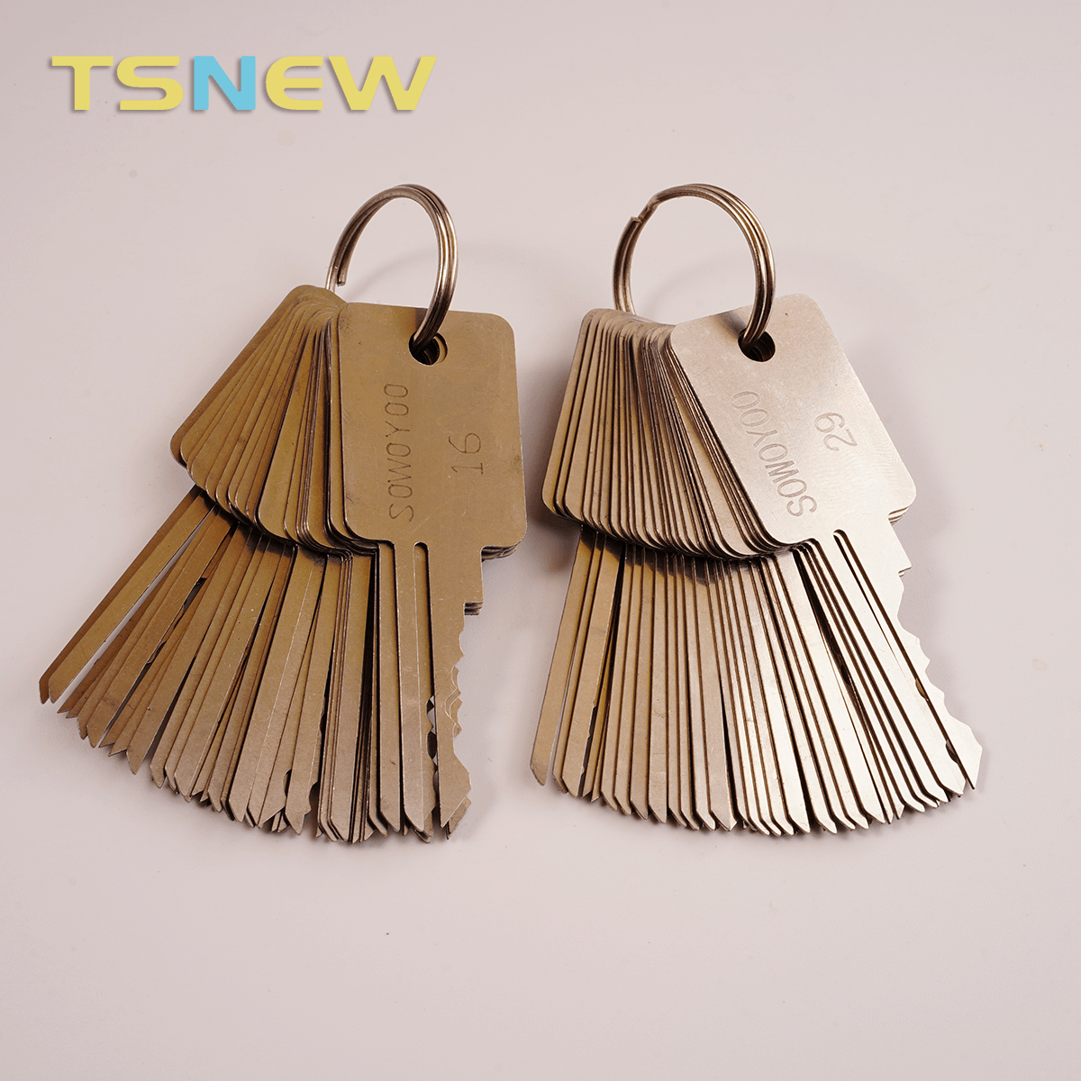 48pcs Door Lock Pick Keys,Stainless Steel Civil Lock Open Tool