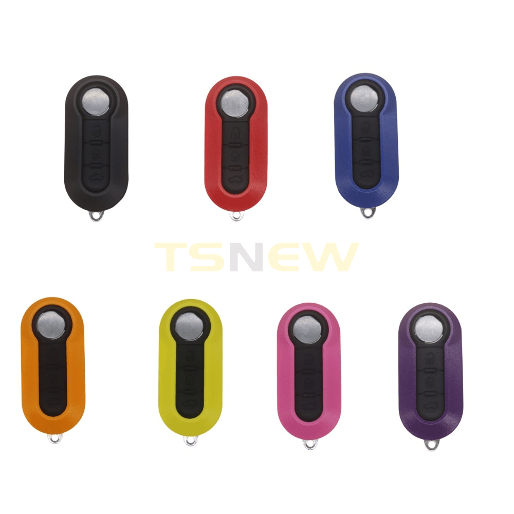 Multi Color Folding Key Shell For Fiat 500 Bravo Viaggio Smart Remote Key