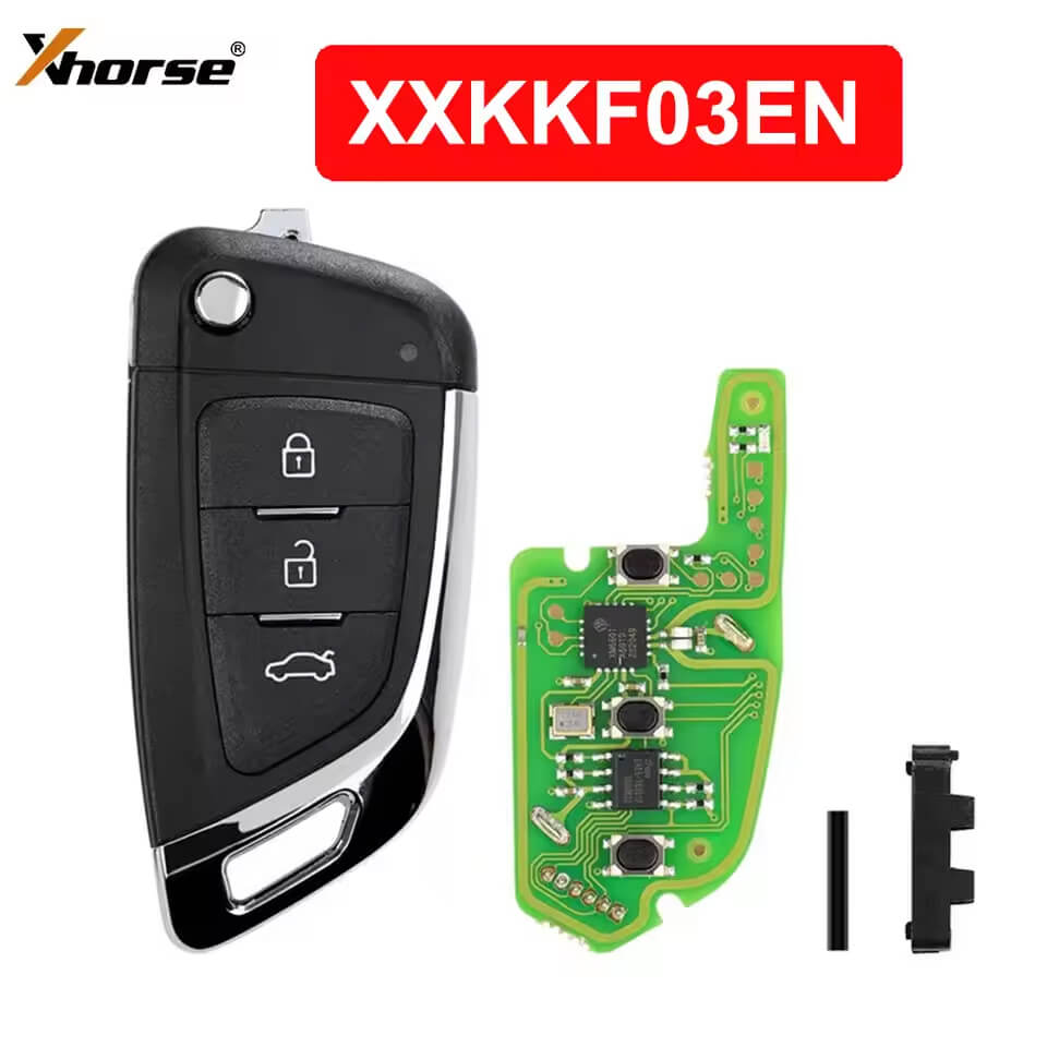 Xhorse XKKF03EN XK Series 3 Buttons VVDI Wire Remote Car Key Fob for VVDI2 / VVDI Mini / Key Tool Max for Knife Style
