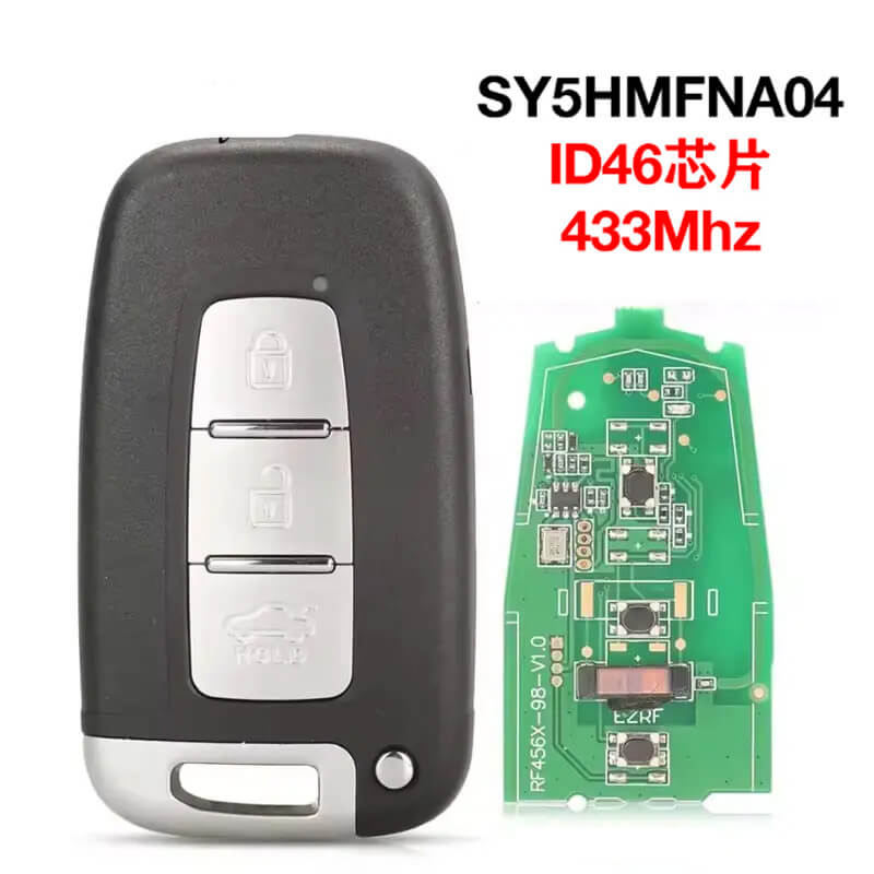 3 Button Remote Key 433MHz ID46 Chip SY5HMFNA04 For Hyundai Kia