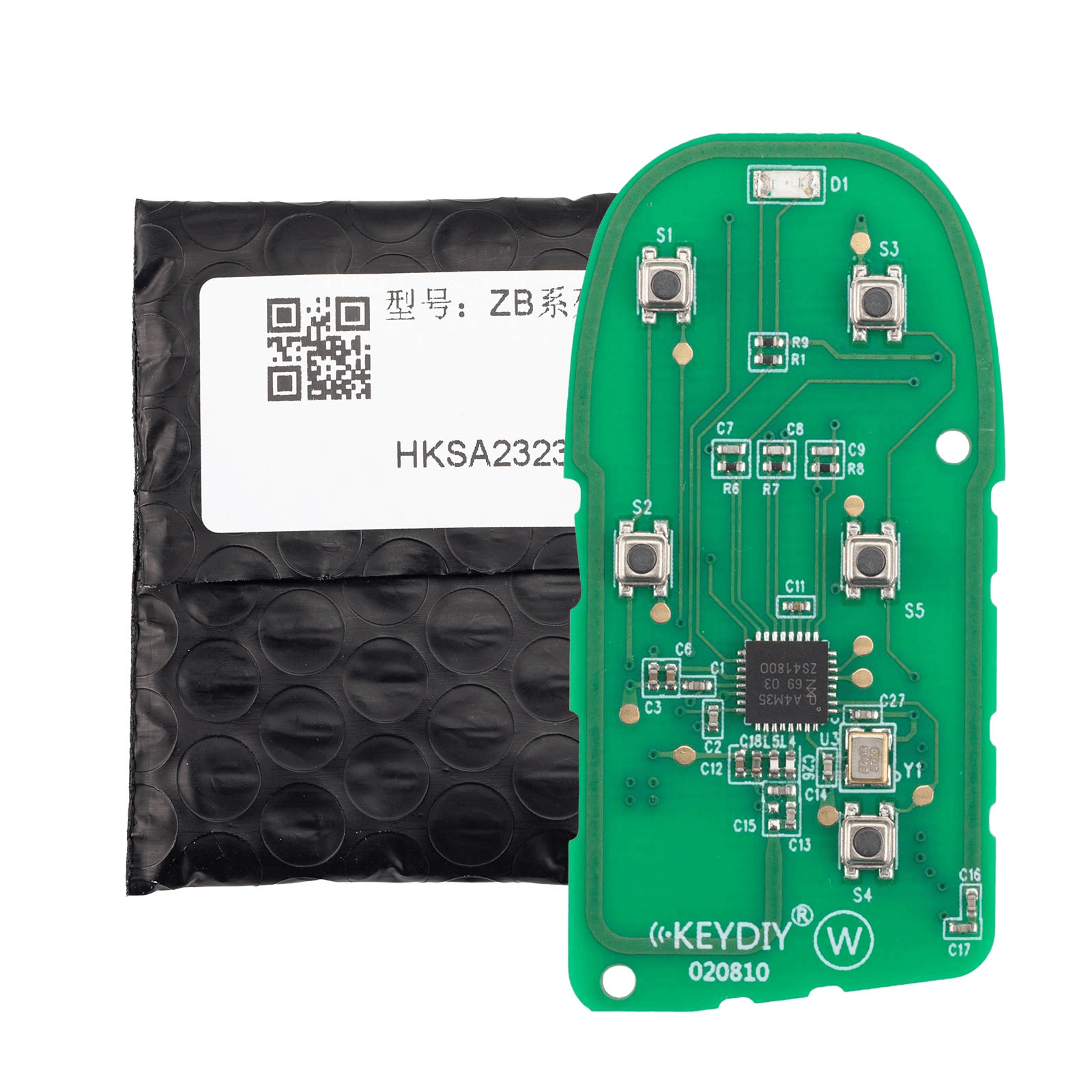 KEYDIY KD ZB13 Smart Key PCB for Maserati Type 5 Buttons (Only PCB)