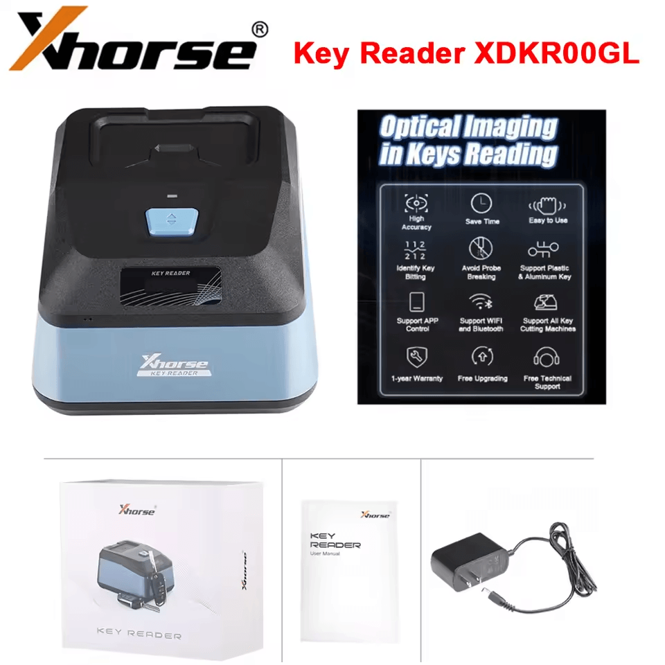 Xhorse XDKP00GL Blade Key Reader For Condor XC-Mini Plus Dolphin XP005 005L Key Blade Bitting Identification Key Cutting Machine
