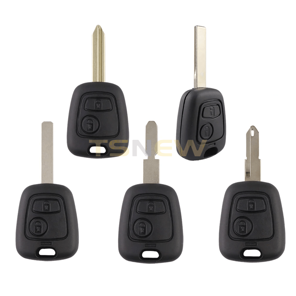 Straight Key Shell For Peugeot 206 307 Citroen C2 Picasso Remote Key
