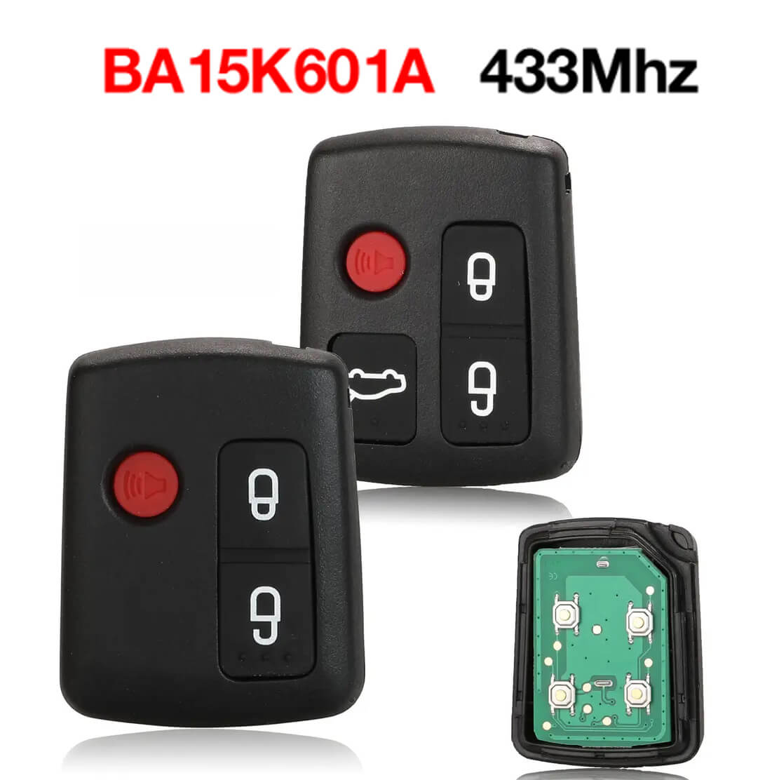 3/4 Button Car Remote Key 433MHz BA15K601A For Ford Falcon