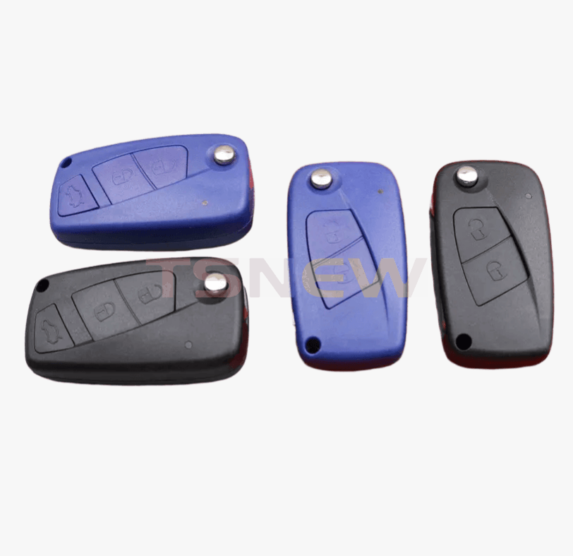 2/3 Buttons Blue Black Back Cover Key Shell For Fiat Folding Smart Key- BackCover