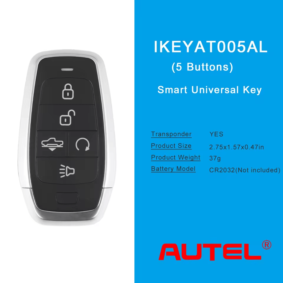 Autel Ikey AT005AL Universal Smart Remote Key Use for KM100 IM508 IM608Pro II XP400Pro