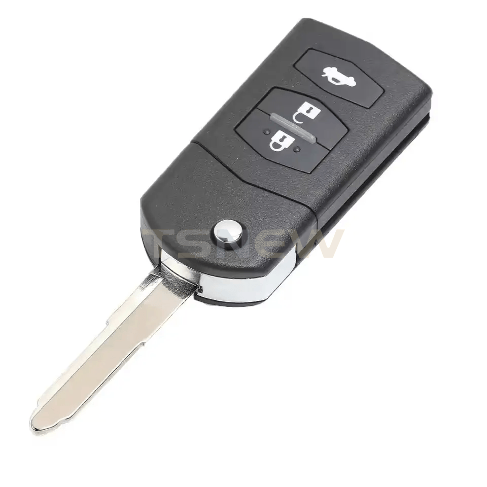 3 Buttons Folding Smart Key Shell For Mazda Atenza