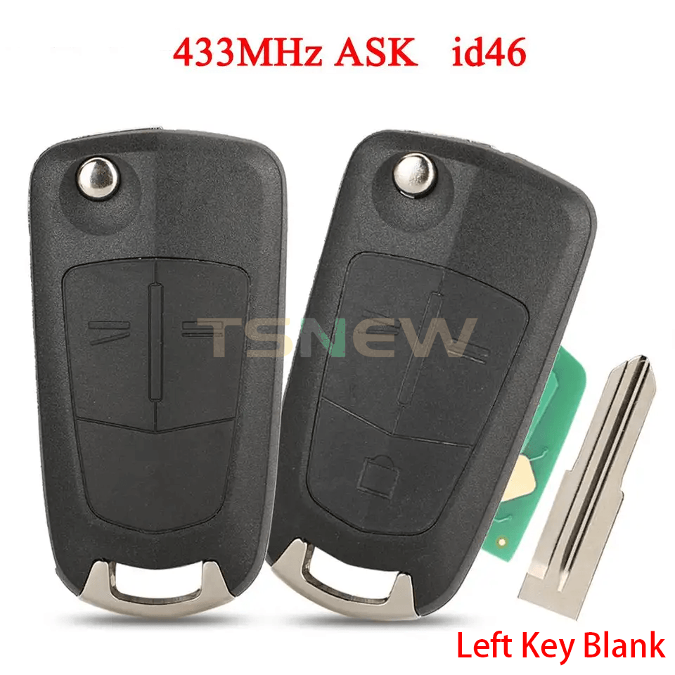2/3 Button Flip Remote Car Key For Chevrolet 433MHz ID46 Chip ASK Signal Keyless Entry