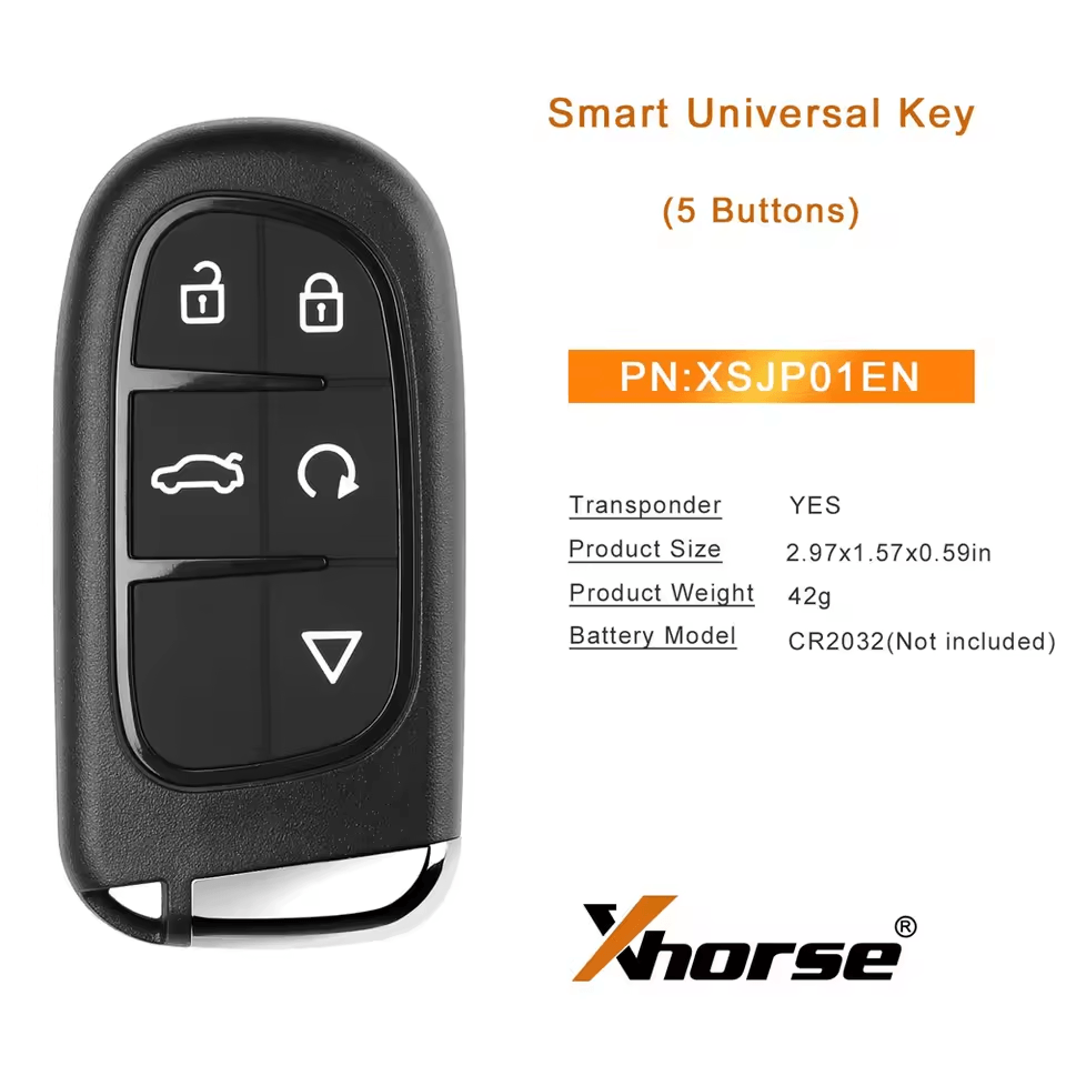 Xhorse XSJP01EN for Jeep Type 2 Style XM38 series Universal Smart key 5 Buttons