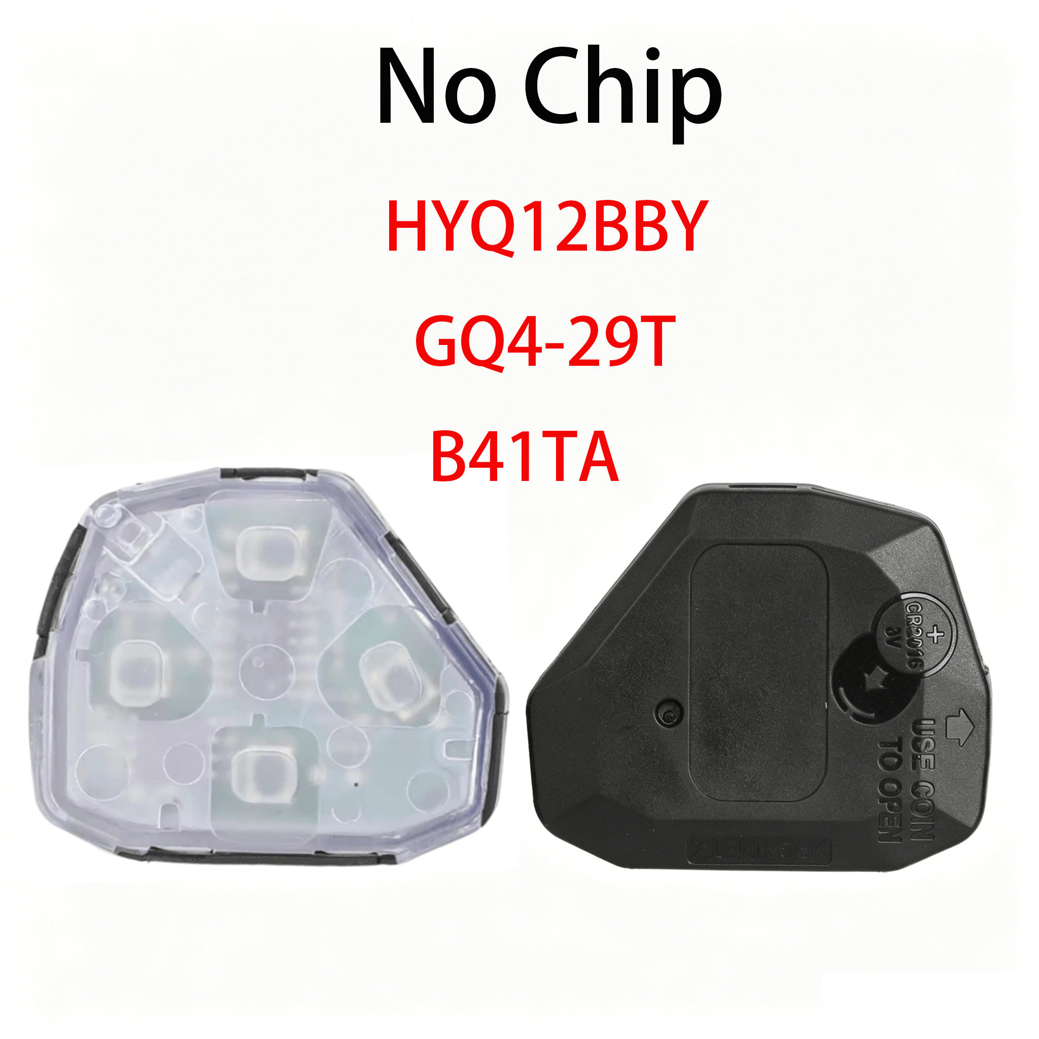 Straight Remote Key Inner PCB Without Transponder Chip HYQ12BBY GQ4-29T B41TA For Toyota