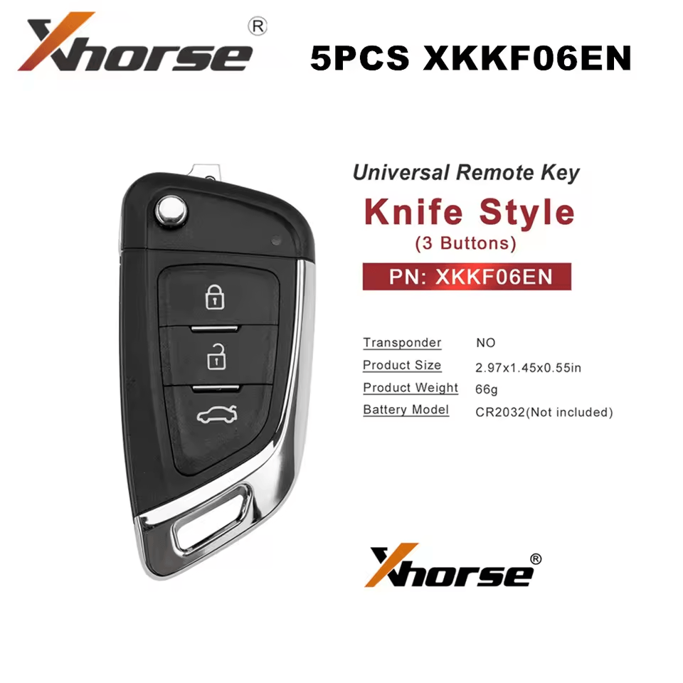 Xhorse XKKF06EN 2nd Generation Wire Remote Key Knife Style Support Wireless Programming