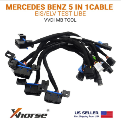 A30F-EIS ELV 5 In 1 Test Cables For Benz W164 W166 W204 W212 W221 For CGDI MB Prog VVDI MB BGA EIS/ELV Maintenance Line