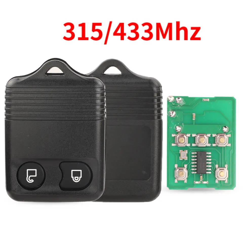 2 Button Separate Remote Key 315/433MHz No Mark On Back For Ford