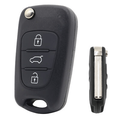 Folding Key Shell With Battery Holder For Hyundai i20 i30 ix35