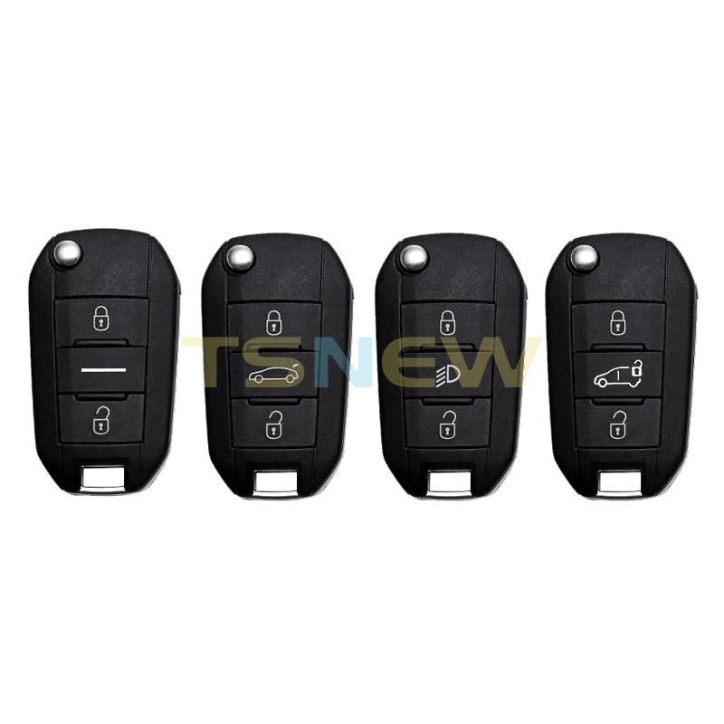 Folding Key Shell For Peugeot 408 508 Citroen C4 C-Quatre Remote Key Case