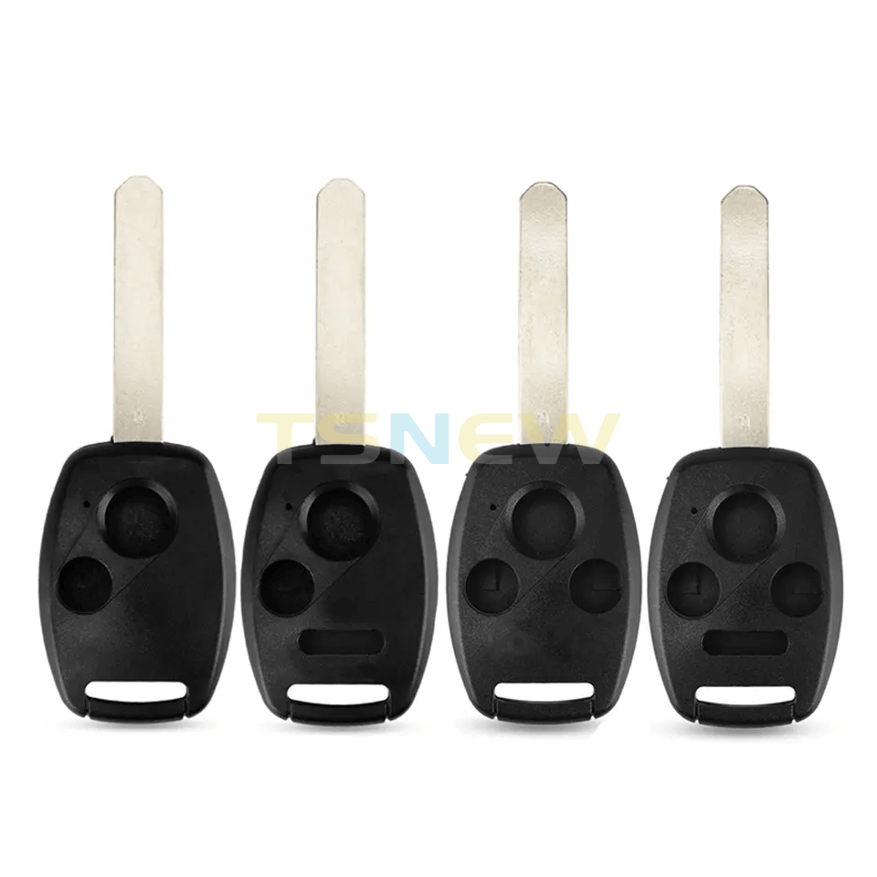 Straight Remote Key Replacement Shell For Honda Fit Civic Odyssey Car Key Fob Housing（with Chip Slot）