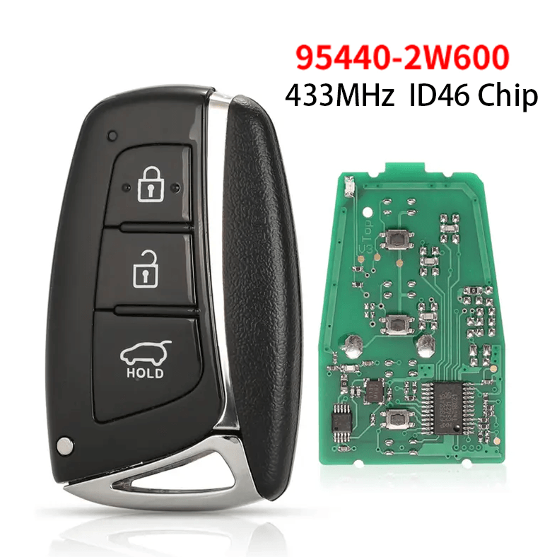 3 Buttons Smart Remote Car Key, 433MHz ID46 Chip, 95440-2W600 For Hyundai