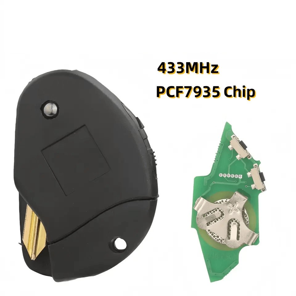 2 Buttons Flip Remote Car Key 433MHz PCF7935 Transponder Chip For Peugeot Citroen