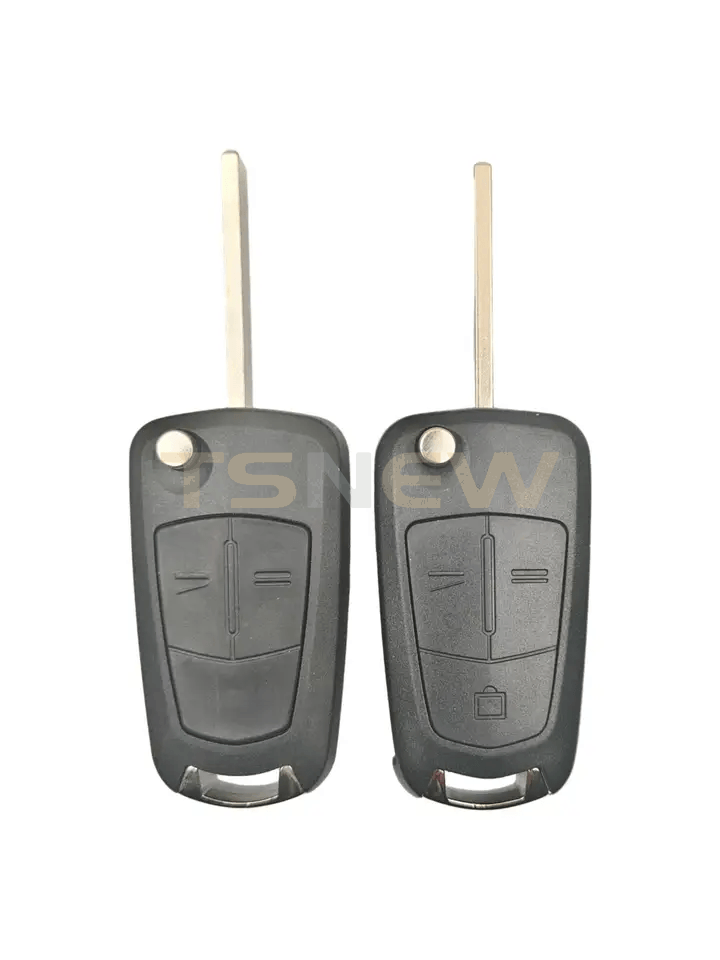 2/3 Buttons Remote Key Replacement Shell With Round Back Cover For Opel Auto Key