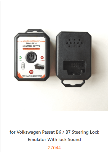 for Volkswagen Passat B6 / B7 Steering Lock Emulator With lock Sound