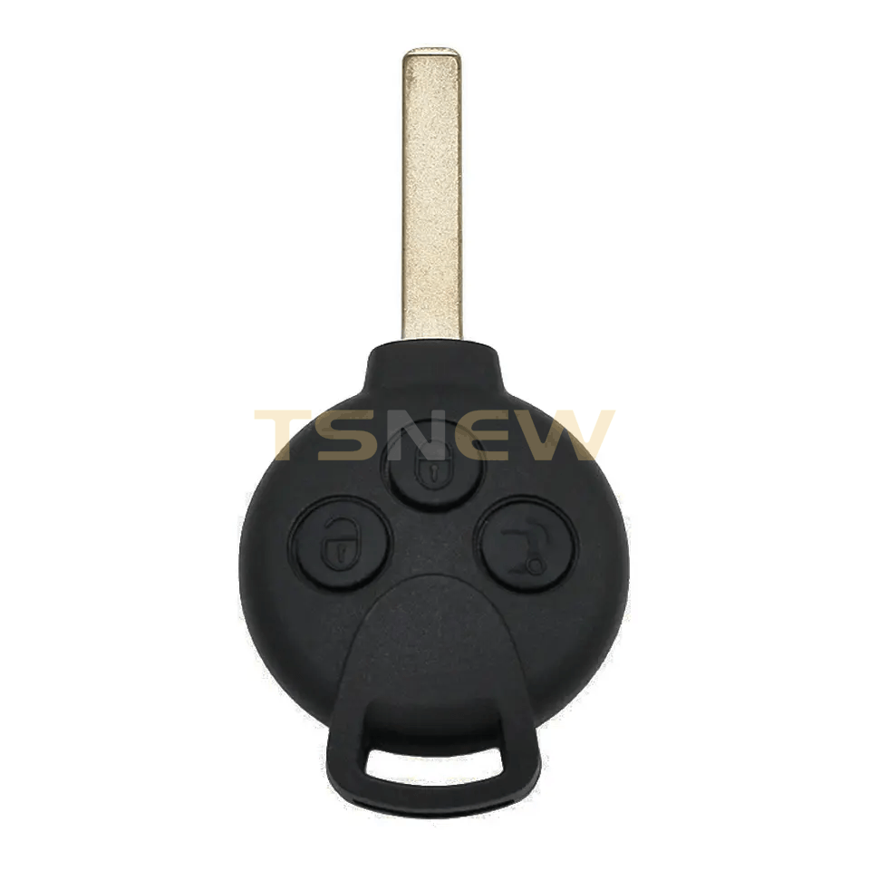 3 Buttons Remote Key Replacement Shell With White Copper Blade For Mercedes-Benz Smart Car Key Fob Housing