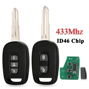 2/3 Button Straight Remote Car Key ID46 Chip 433MHz For Chevrolet Captiva