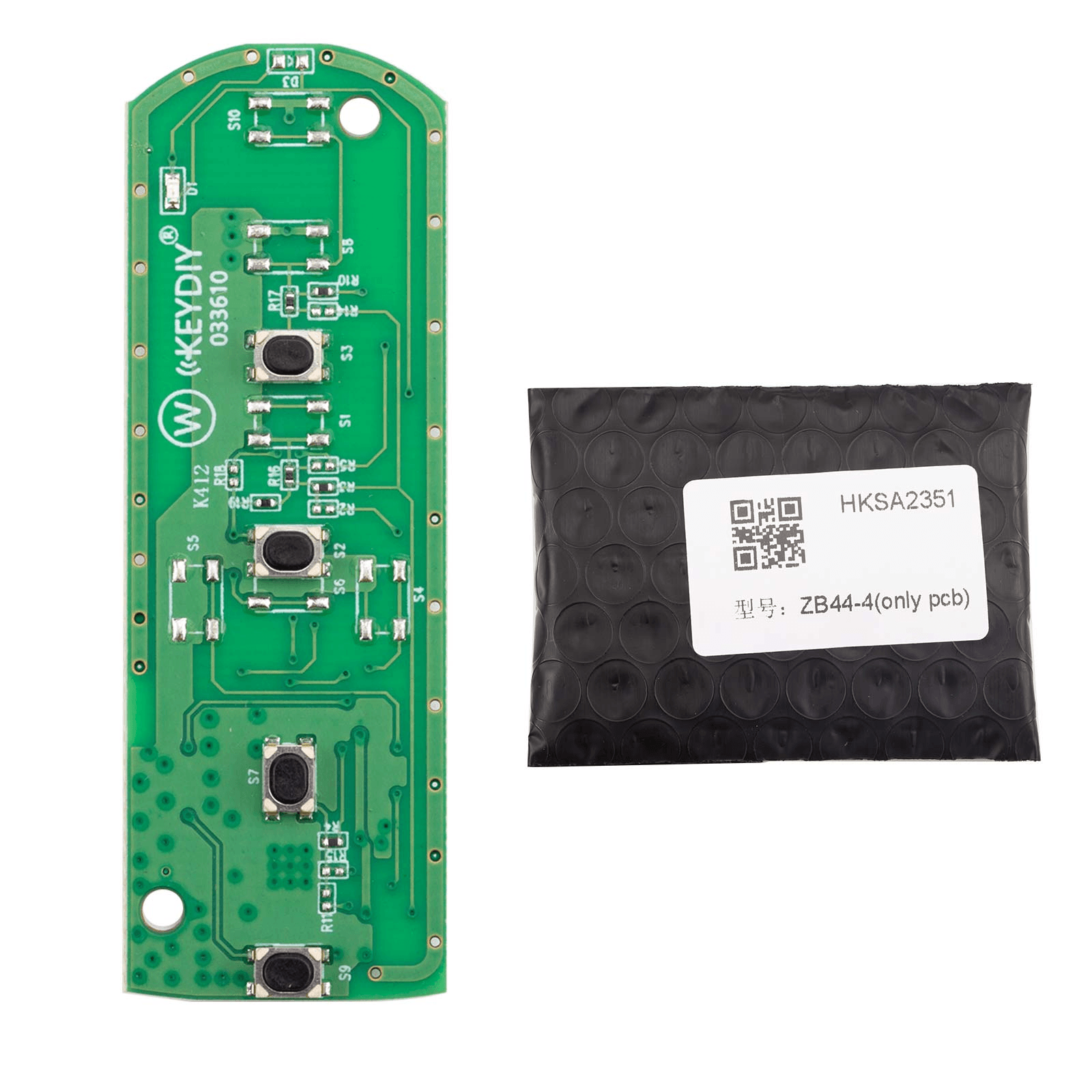 KEYDIY KD ZB44-4 Smart Key PCB Board Only 4 Buttons