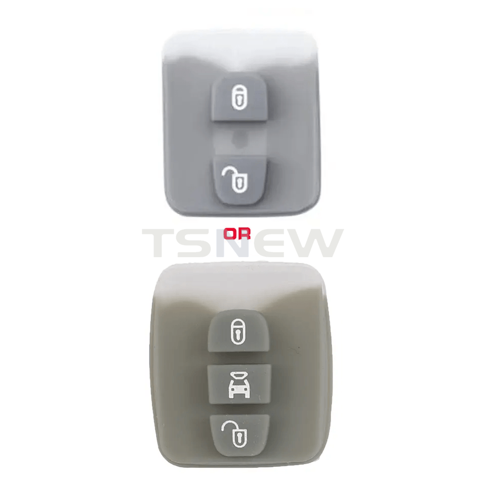 2/3 Buttons Remote Key Fob Rubber Button Pad Replacement Skin For Chevrolet Aveo Cavalier Car Key Shell