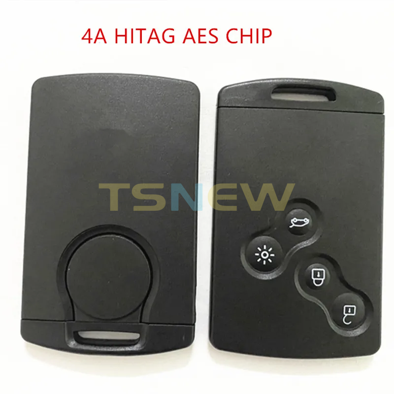 4 Button clio4 Keyless Car Key Smart Card Remote 433MHz 4A Chip for Rena Clio IV 4 Captur key 2009-2017