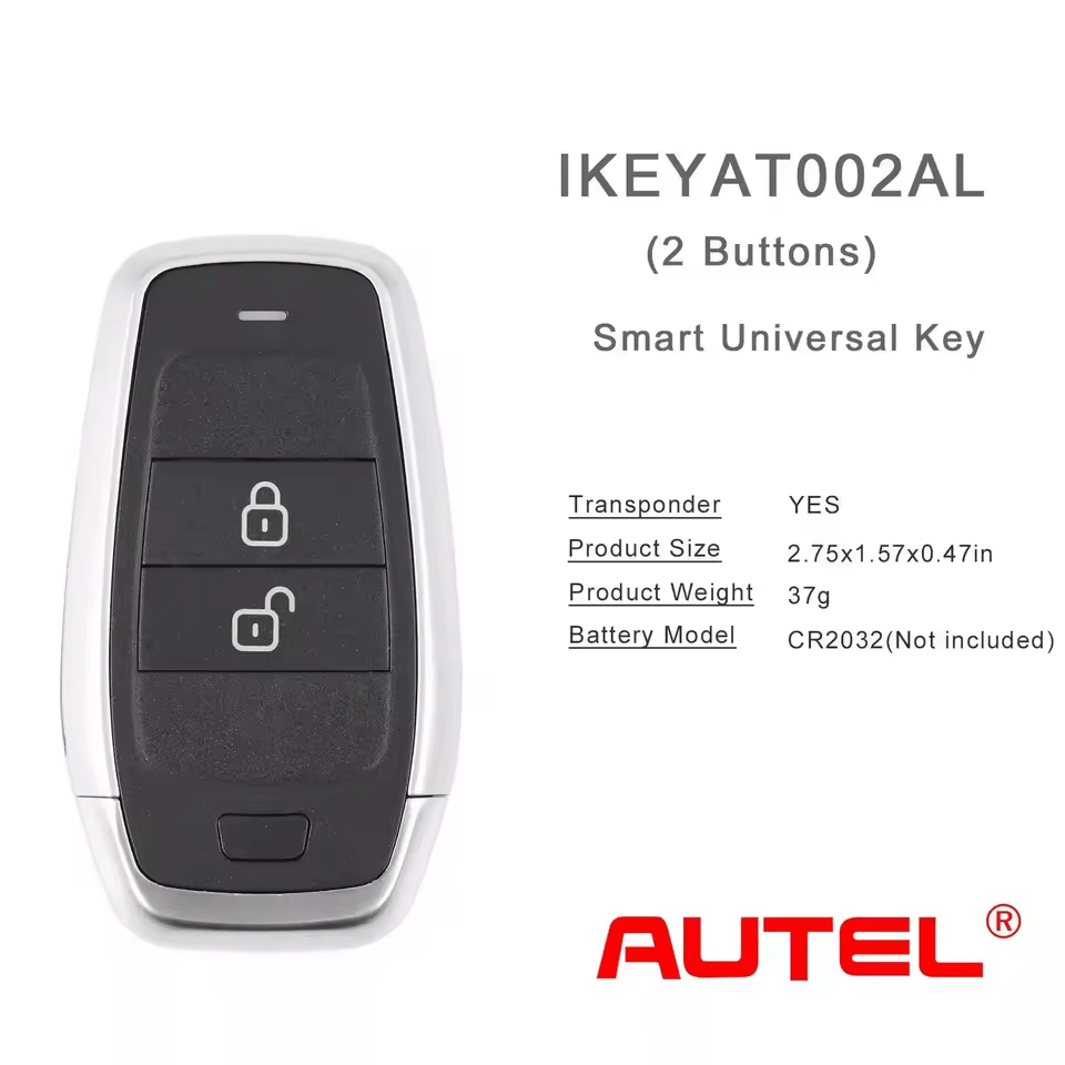 &nbsp;Autel IKEY IKEYAT002AL AT002AL Universal Smart Remote Key 2 Buttons For Autel Smart Key For KM100 IM508 IM608 KM100E