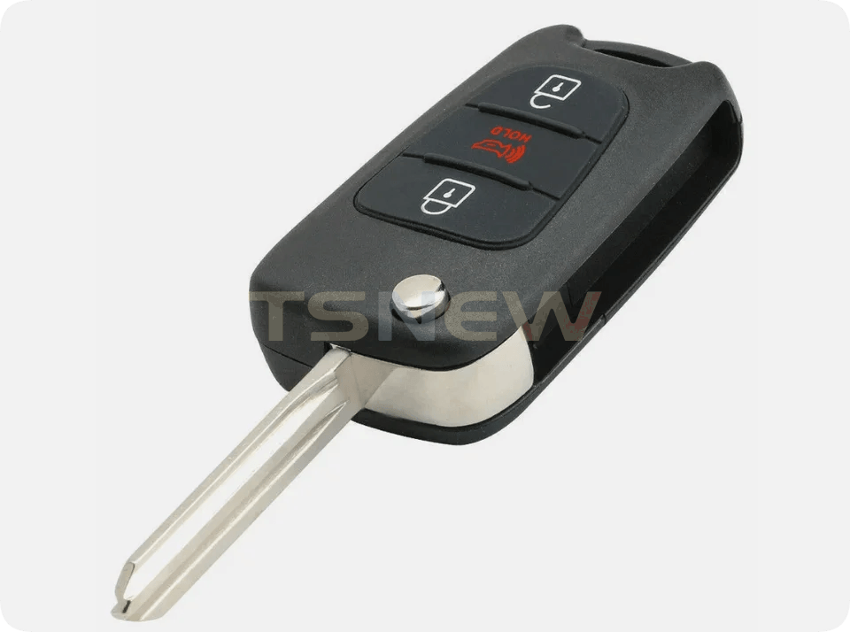 Red Hole Remote Key Replacement Shell For Kia Soul, Empty Car Key Fob Housing Without Circuit Board
