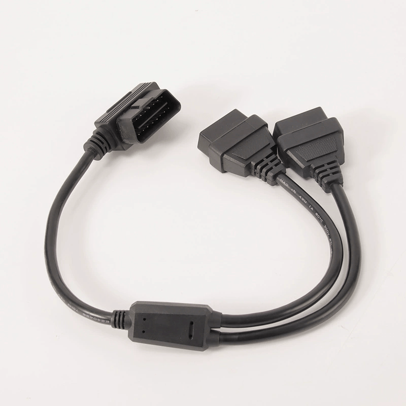 OBD2 1 to 2 / 1 to 3 Splitter Cable, Reinforced Nylon 16Pin OBD2 Extension Cable, Car OBD Y Adapter Connector