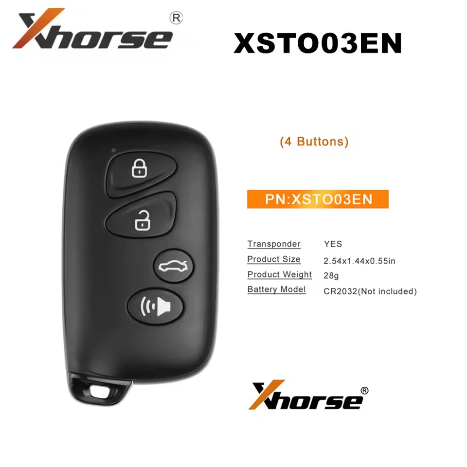 Xhorse XSTO03EN for Toyota Style Universal XM38 Smart key 4-Button