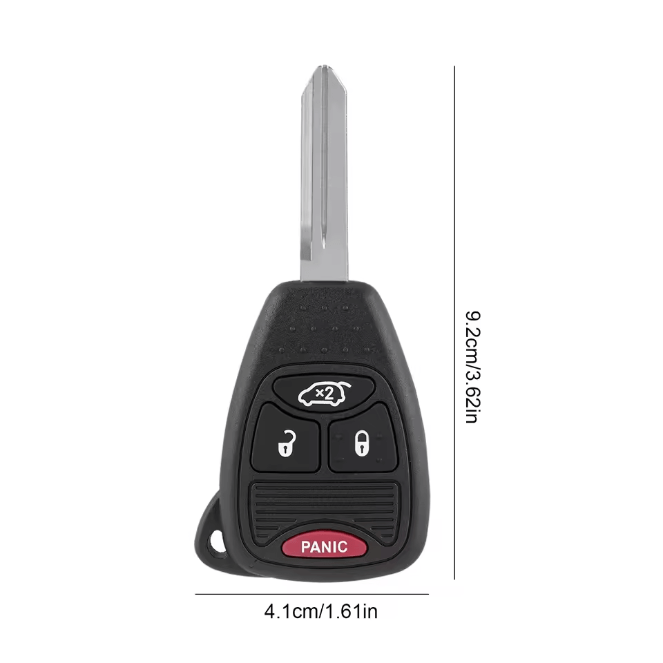 For 2004-2016 Chrysler Dodge Jeep / 4-Button Remote Head Key / OHT692427AA (AFTERMARKET)