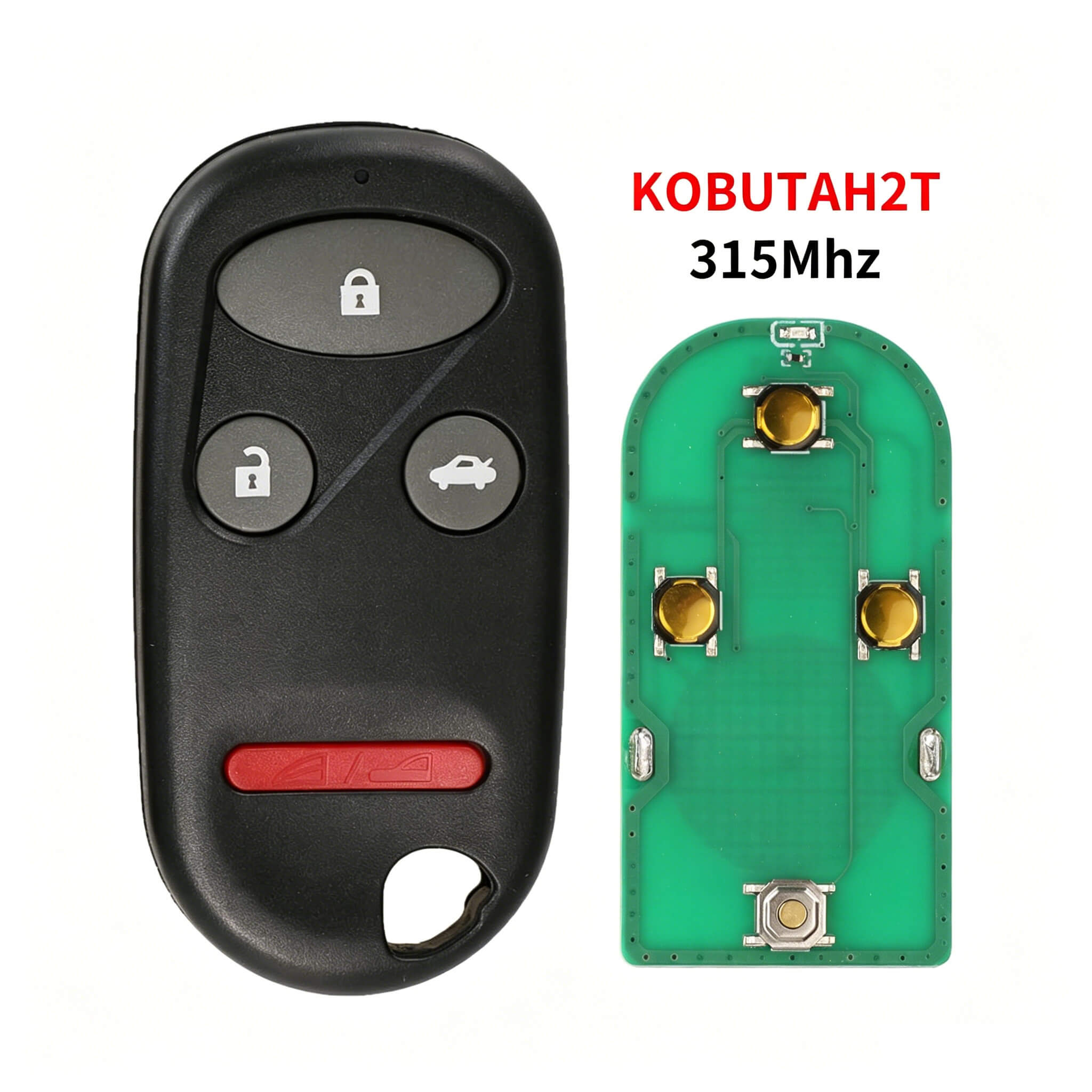 4 Button Separate Remote Key 315MHz KOBUTAH2T For Honda Accord Acura