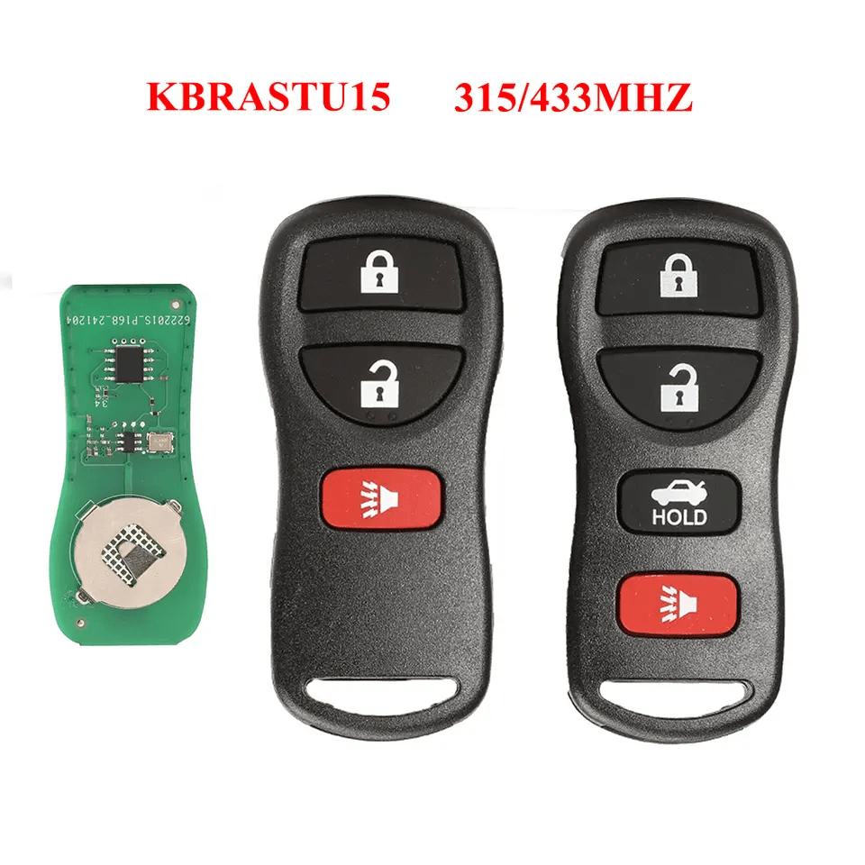 3/4 Button Remote Key KBRASTU15 315/433MHz For Nissan