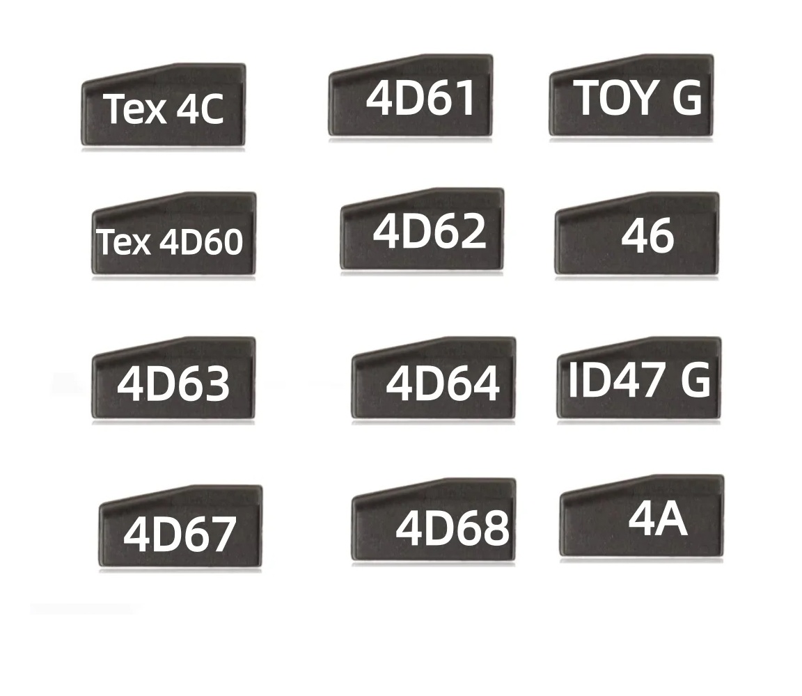 aftermarket Tex 4C 4D60 4D61 4D62 4D63 4D64 4D67 4D68 47 toyota G H 4A transponder chips