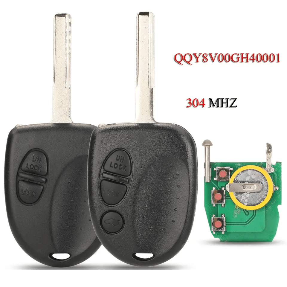 2/3 Button Straight Remote Car Key 304MHz QQY8V00GH40001 For Chevrolet Holden
