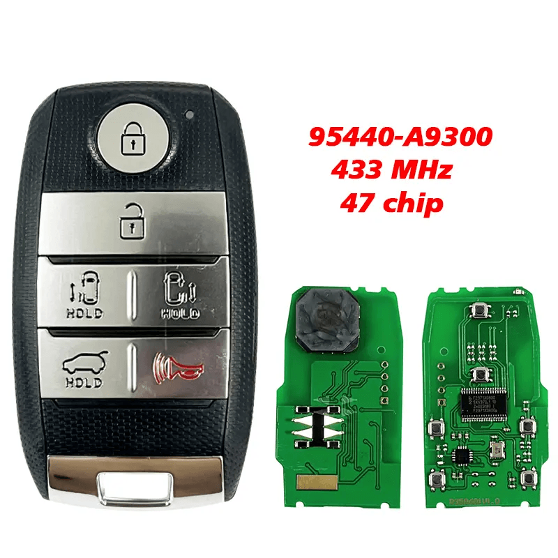 6 Button Smart Card Remote Key 433MHz ID47 Chip 95440-A9300 For Kia