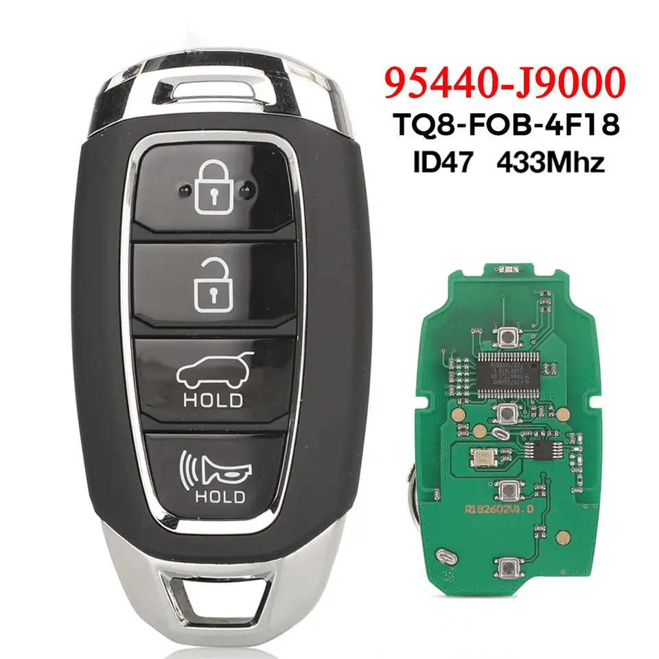 4 Buttons Remote Car Key, 433MHz ID47 Chip, 95440-J9000 For Hyundai Kona