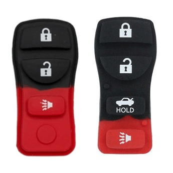 Radio Wave Rubber Button Pad For Nissan Quest Remote Key