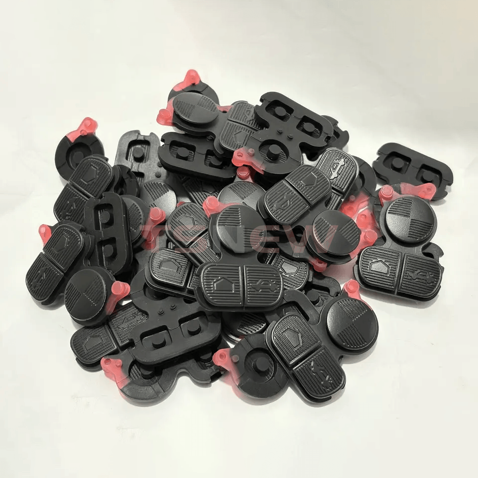 3 Buttons Key Rubber Button Pad For Old BMW X5 X6 Z4 8 Series Straight Key