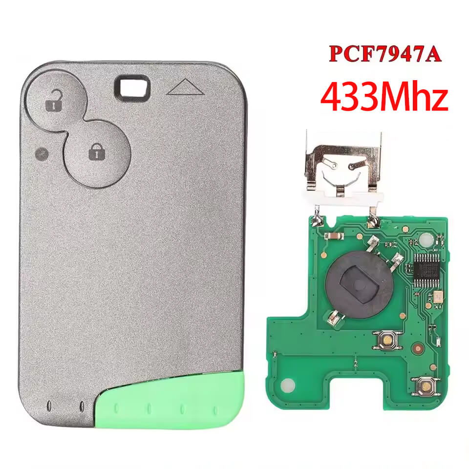 2 Button Car Remote Key 433MHz PCF7947 Chip For Renault Laguna (No logo)