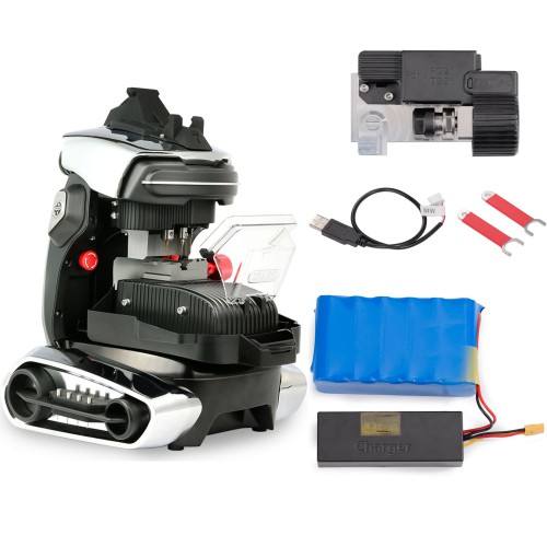 Automatic Car Key Cutting Machine 2m2 Pro Magic tank Key Cutting Machinary with Battery F021 Clamp Add Hourse-key Cut Function