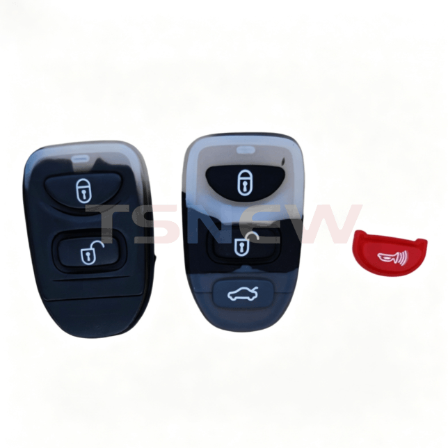 2/3 Buttons Rubber Button Pad For Hyundai Kia Split Remote Key, Replacement Silicone Key Skin