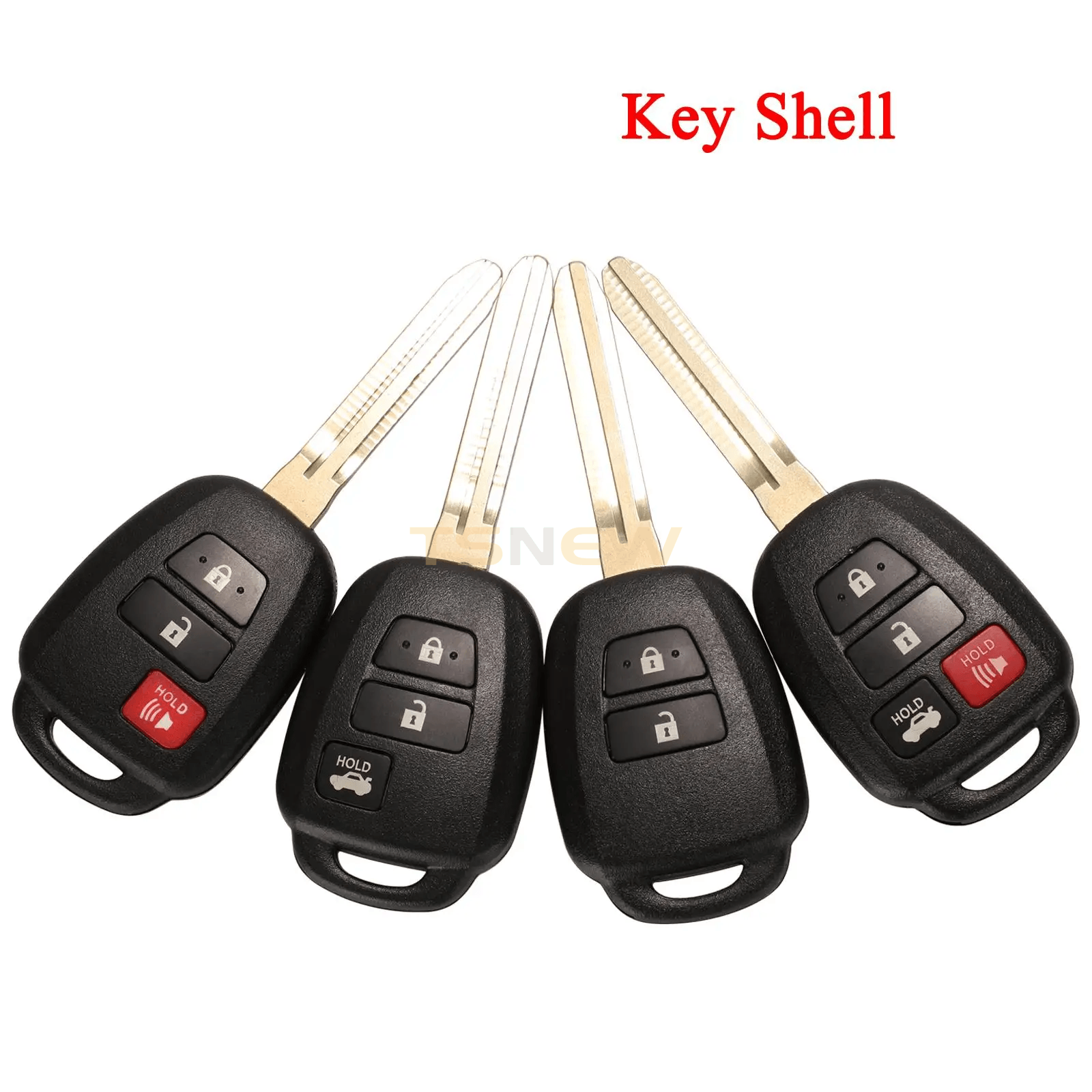 No Logo Key Shell Replacement Case For Toyota Car Remote
